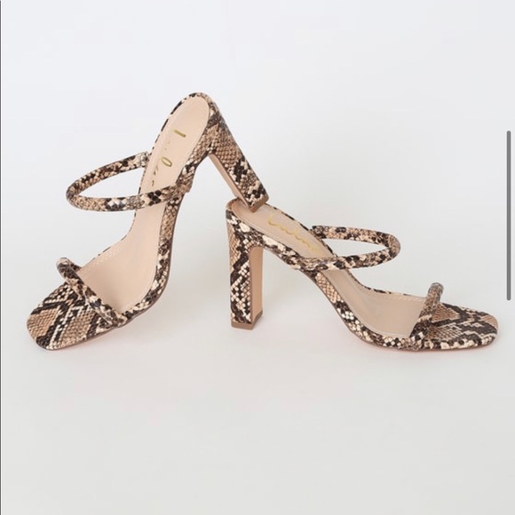 Lulus brand new snakeskin heels - Picture 3 of 4